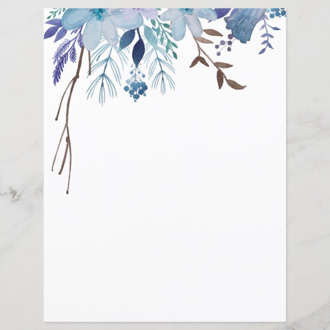 Paper Sheets - Summer Blues (Front)