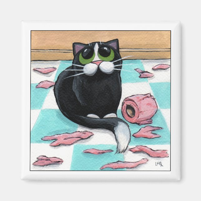 Paper Shredder - Cat Magnet (Front)