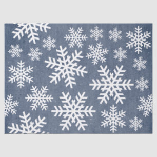 Paper Snowflake Blue Holiday Christmas Pattern