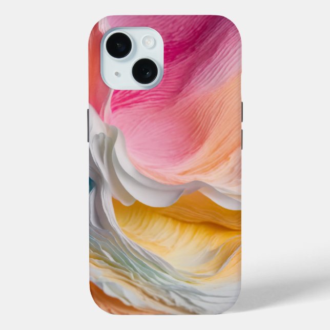 Paper Splash Vivid Gradient on White Case-Mate iPhone Case (Back)