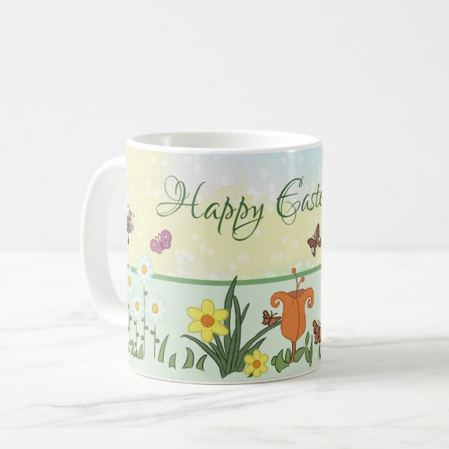 paper spring Easter Coffee Mug (Front Left)