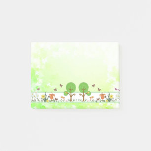 paper spring post-it notes