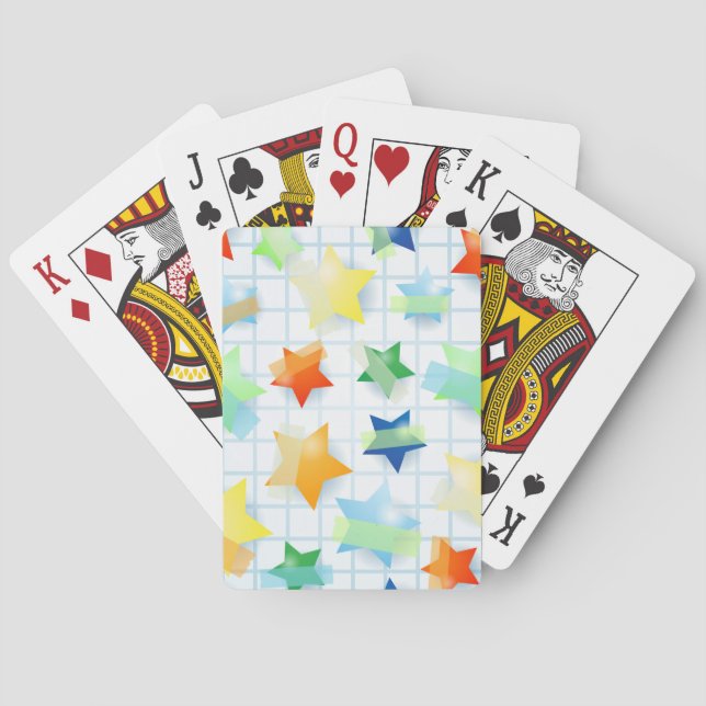 Paper stars playing cards (Back)