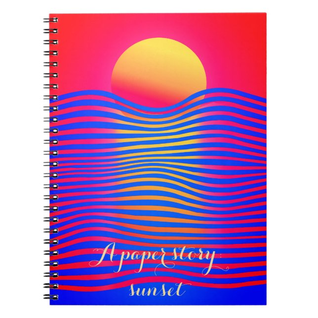 paper story: sunset notebook (Front)