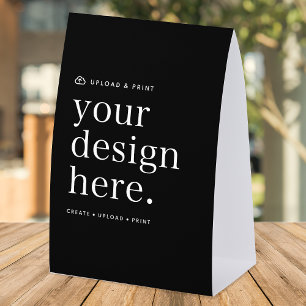 Paper Table Tent Sign   DIY 4x6 Tabletop Display