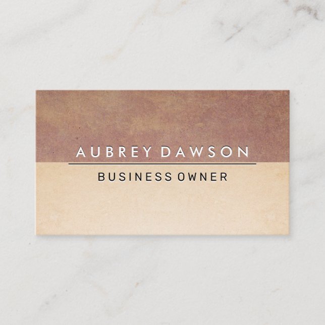 Paper Texture Colour Block Business Card (Front)
