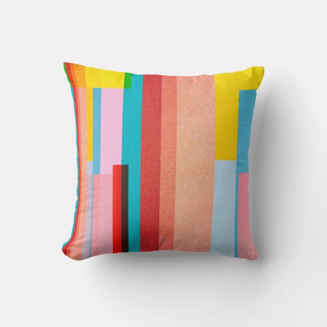 Paper texture - colourful background design cushion (Front)