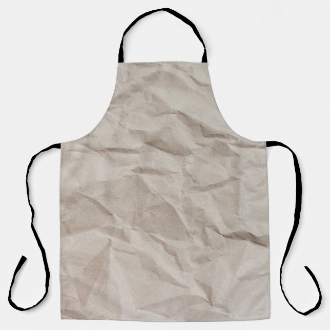 Paper texture wrapping paper apron (Front)