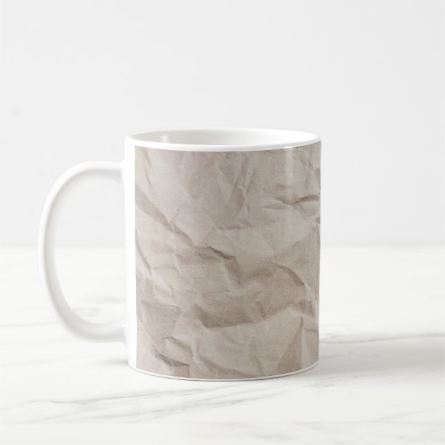 Paper texture wrapping paper coffee mug (Left)