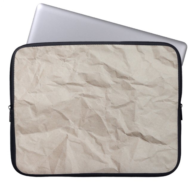 Paper texture wrapping paper laptop sleeve (Front)
