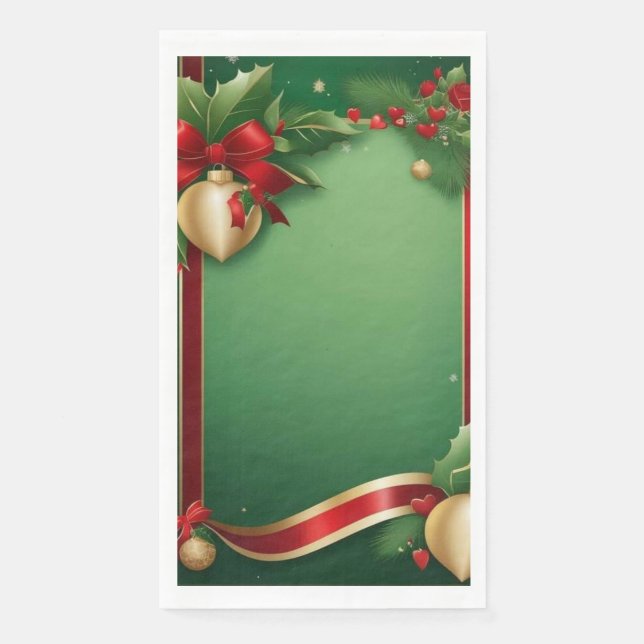 Paper Towel "Houx" Napkin (Front)