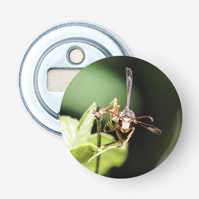 Paper Wasp Magnet Bottle Opener (Front)