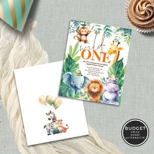 PAPER Wild One Jungle Animals 1st Birthday Party