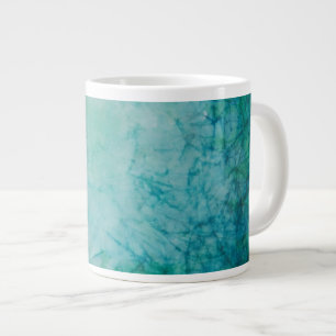 Paper With Blue, Green, And Black Paint Abstract Large Coffee Mug