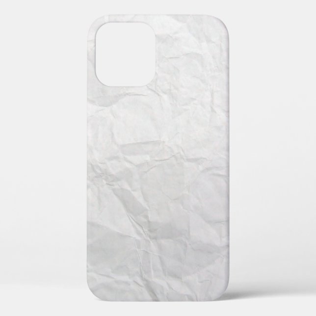Paper wrinkled white cute texture Case-Mate iPhone case (Back)