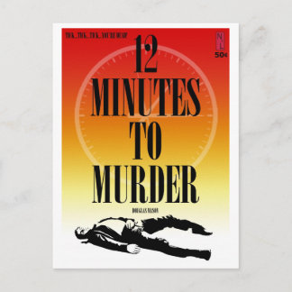 Paperback Postcard: 12 Minutes To Murder Postcard