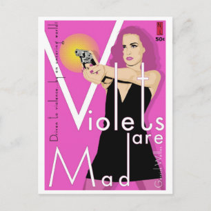 Paperback Postcard: Violets Are Mad Postcard