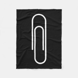 Paperclip, Funny, Jokes, Sarcastic  Fleece Blanket