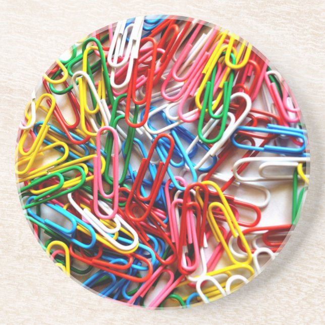 Paperclip Rainbow Coaster (Front)