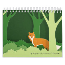 Papercut Animal Calendar