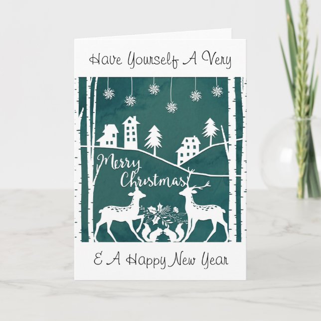 Papercut Christmas Card (Front)