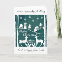Papercut Christmas Card