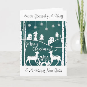 Papercut Christmas Card