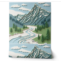 Papercut Design -Mountain