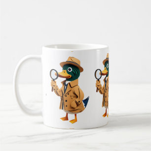 Papercut Detective Mallard Duck T-Shirt Coffee Mug