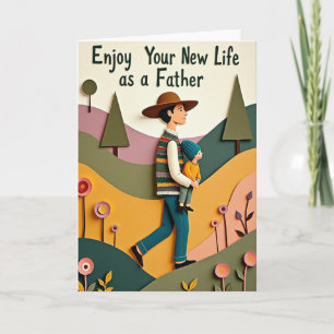 Papercut Fathers Day Stroll Card