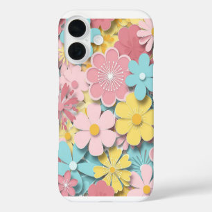 Papercut Flowers iPhone 16 Case
