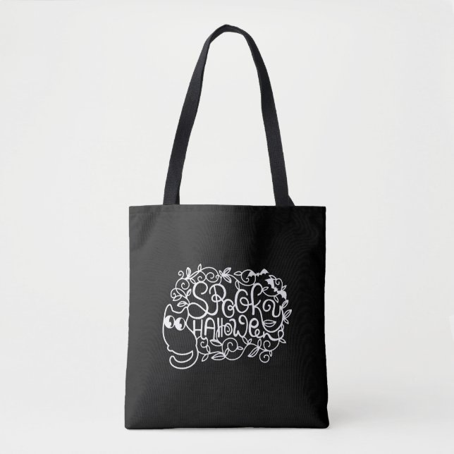 Papercut Halloween Spooky Halloween Tote Bag (Front)