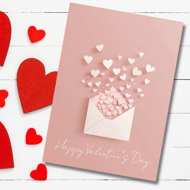 Papercut Hearts Valentine's Greeting Holiday Card (Creator Uploaded)