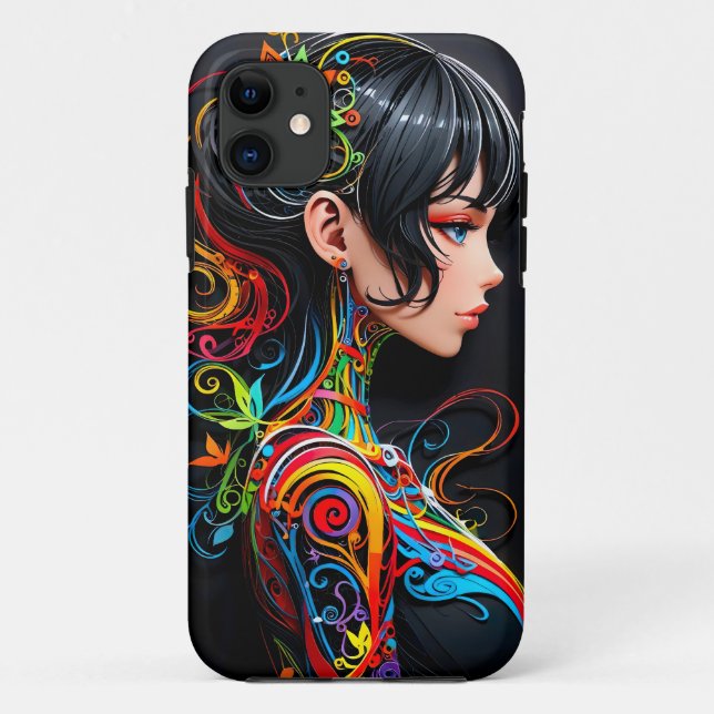 Papercut Pop Art Beauty ( iPhone / iPad case ) (Back)