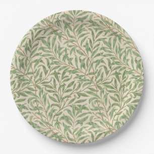 Paperplates with beautiful leaves antique paper plate