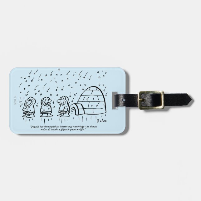 Paperweight Luggage Tag (Front Horizontal)