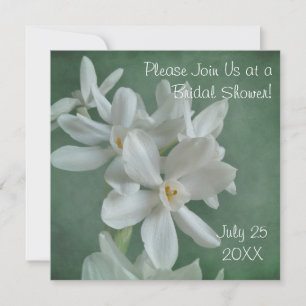 Paperwhite Narcissus Bridal Shower Invitation
