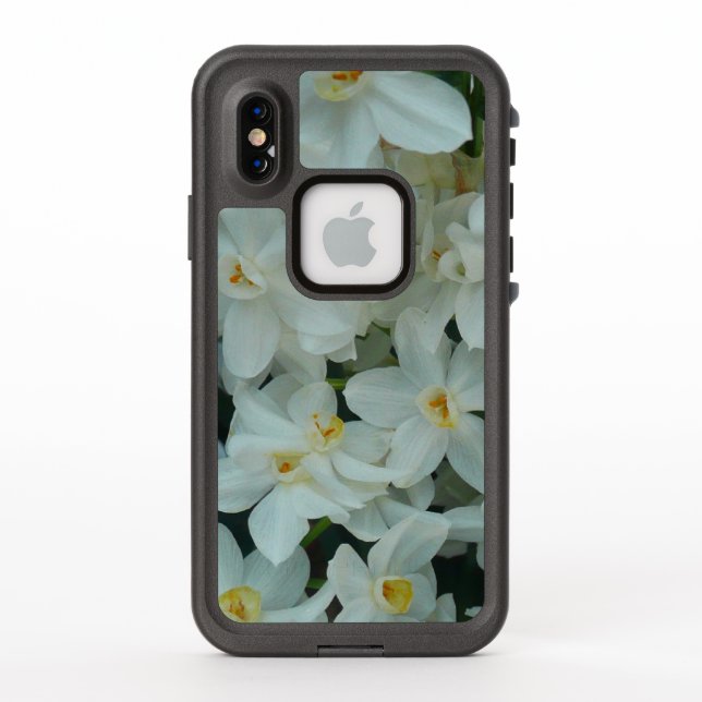 Paperwhite Narcissus Delicate White Flowers LifeProof iPhone Case (Back)