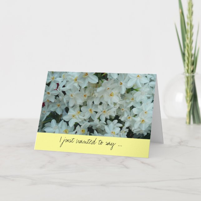 Paperwhite Narcissus Thank You (Front)