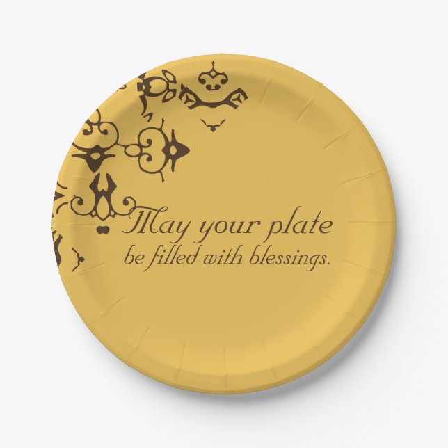 PaperWise 7" PLATE of BLESSINGS (Front)