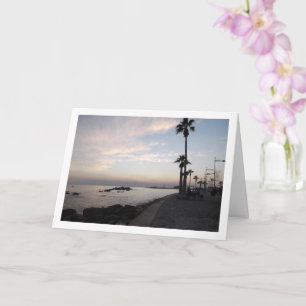 Paphos At Night, Cypriot Landscape Card