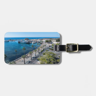 Paphos Castle and Harbour drone view Luggage Tag