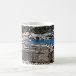 Paphos Castle and Harbour from the sea Coffee Mug