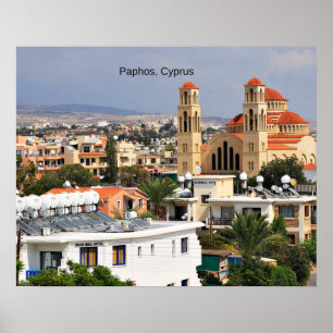 Paphos, Cyprus scenic view, Poster