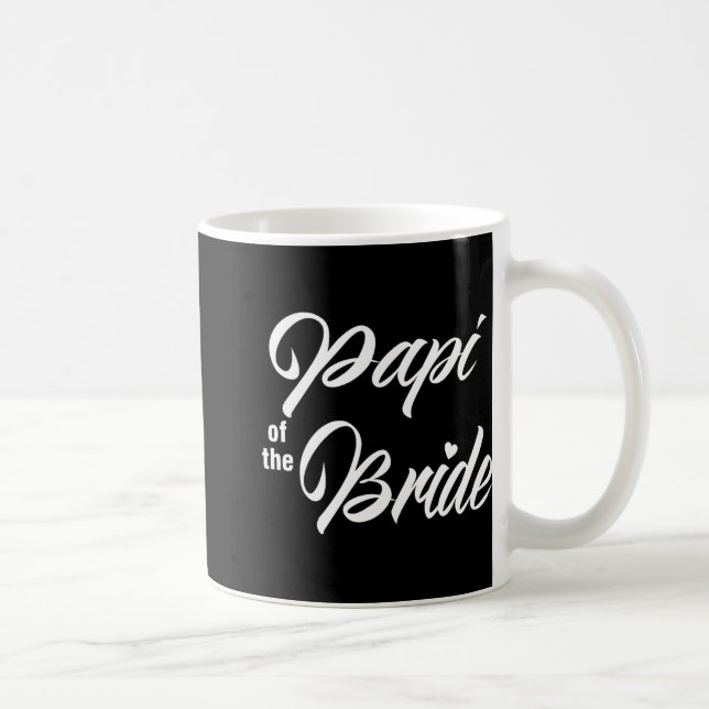 Papi Of The Bride Wedding Party Matching Bridal Pa Coffee Mug (Right)