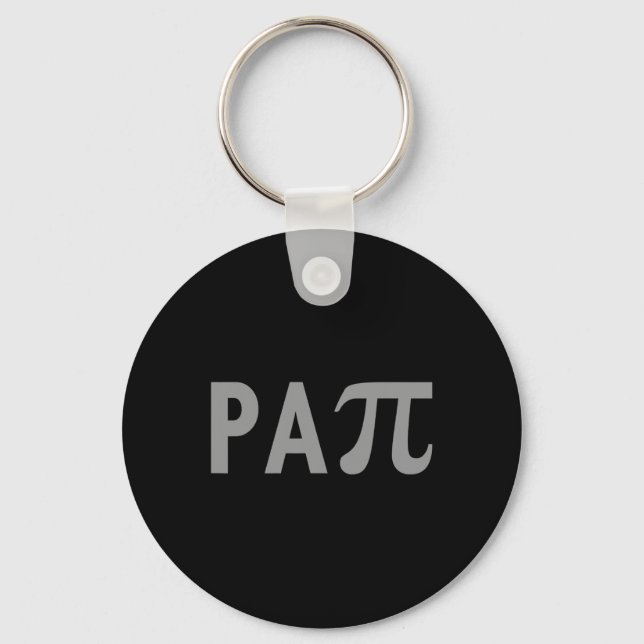 Papi Puns Fun Fathers Day Outfit For Math Teachers Key Ring (Front)