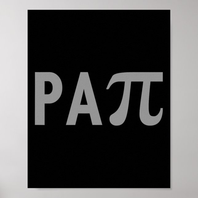 Papi Puns Fun Fathers Day Outfit For Math Teachers Poster (Front)
