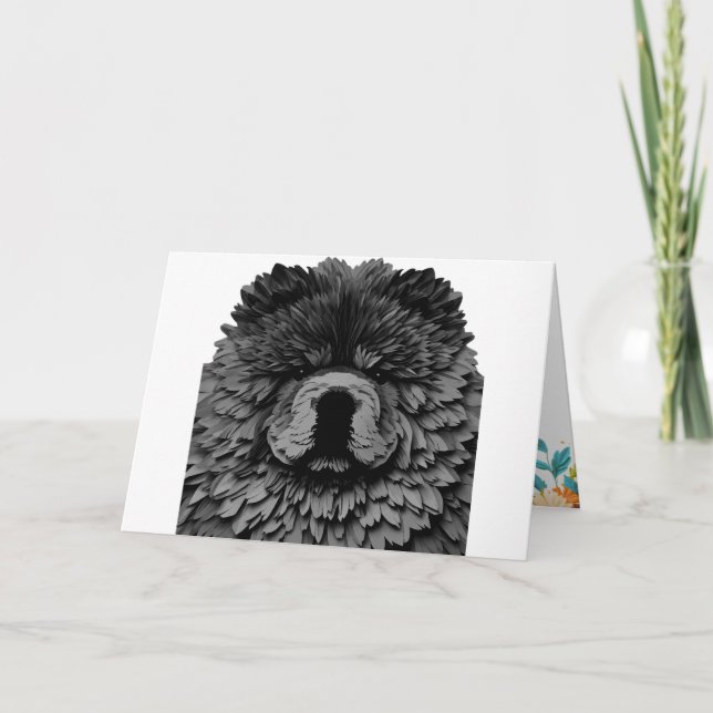 PAPIER MIRAGE black Chow Card (Front)