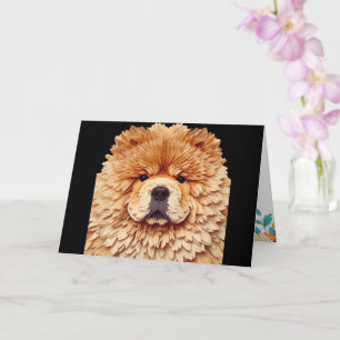 PAPIER MIRAGE Red Chow Card