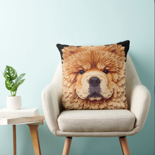 PAPIER MIRAGE Red Chow Cushion